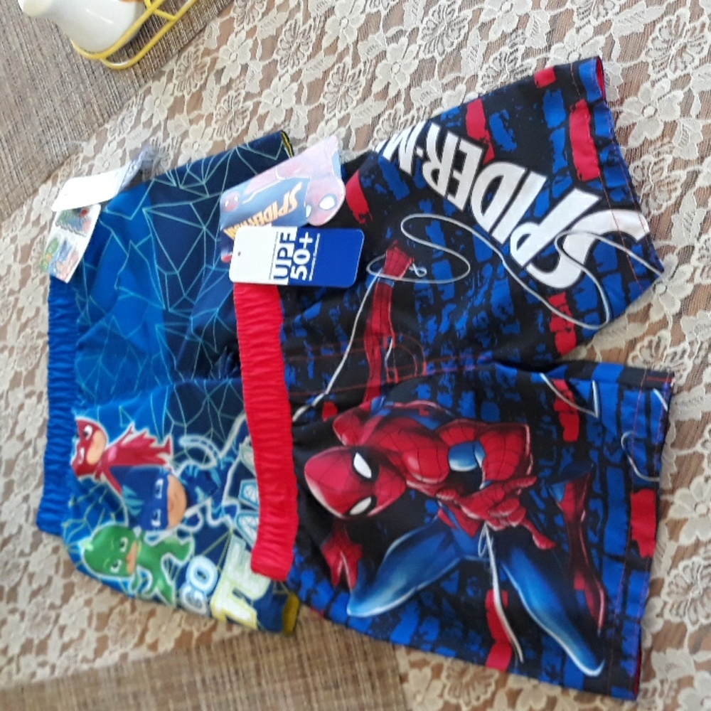 Nwt Spider-Man swim bottoms bundle